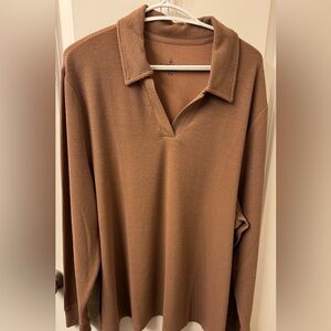 Cuddl Duds Soft Rib Lounge Set in Mocha